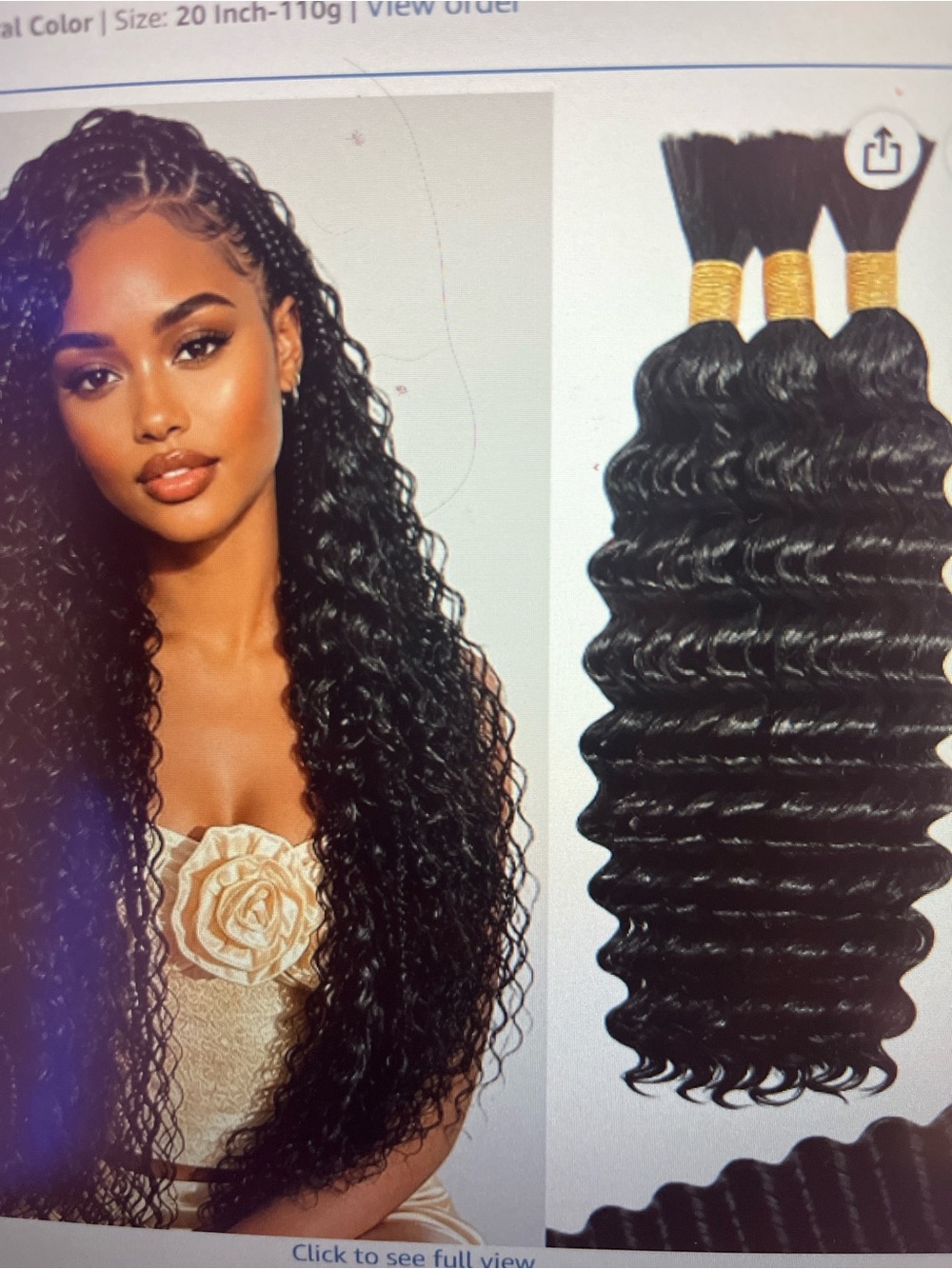 Deep Wave Women's Hair Extensions - Black